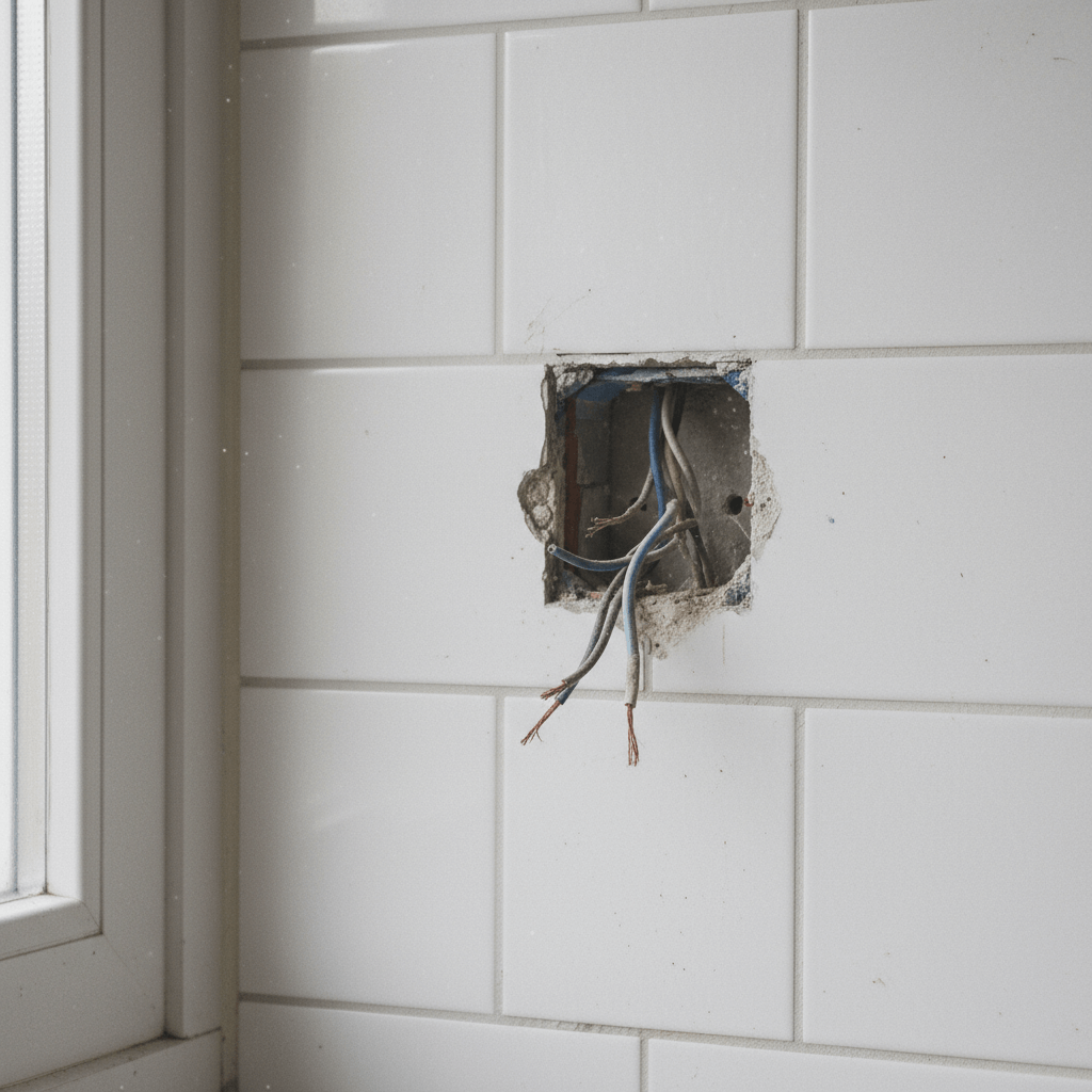 Küche Steckdosen Installation Vorbereitung